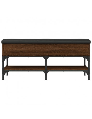 Panca Porta Scarpe Rovere Marrone 102x35x45cm Legno Multistrato