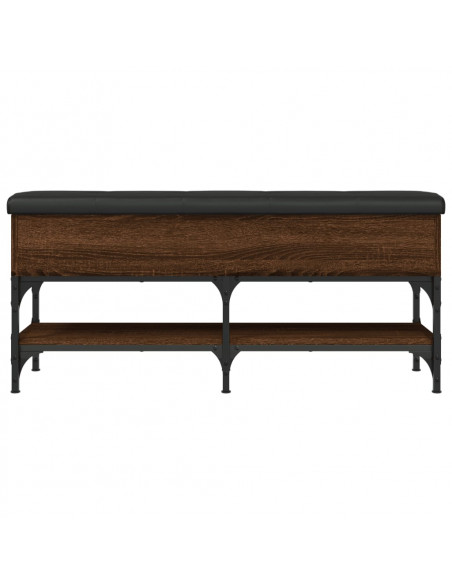 Panca Porta Scarpe Rovere Marrone 102x35x45cm Legno Multistrato