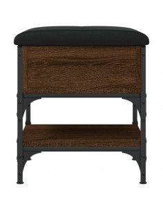 Panca Porta Scarpe Rovere Marrone 42x42x45 cm Legno Multistrato