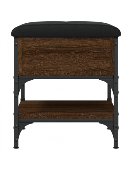 Panca Porta Scarpe Rovere Marrone 42x42x45 cm Legno Multistrato