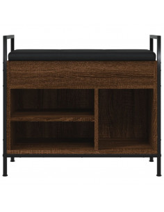 Panca Porta Scarpe Rovere Marrone 65,5x32x57,5 cm