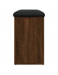 Panca Porta Scarpe Rovere Marrone 82x32x50cm Legno Multistrato
