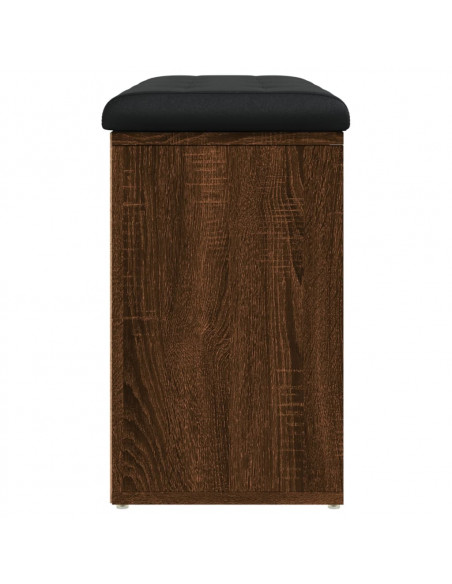 Panca Porta Scarpe Rovere Marrone 82x32x50cm Legno Multistrato