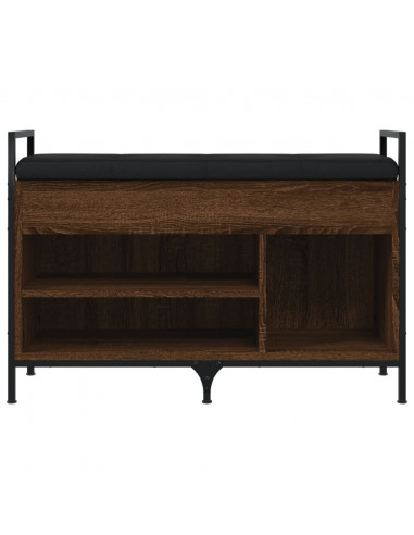 Panca Porta Scarpe Rovere Marrone 85,5x32x57,5 cm