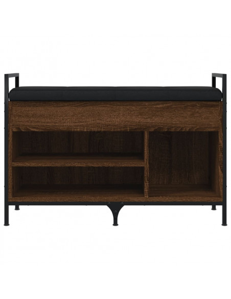 Panca Porta Scarpe Rovere Marrone 85,5x32x57,5 cm