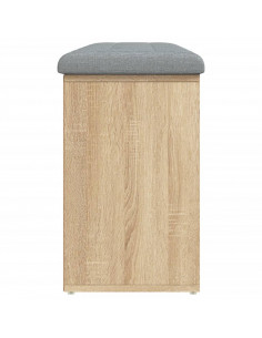 Panca Porta Scarpe Rovere Sonoma 102x32x50 cm Legno Multistrato