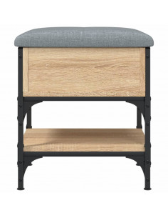Panca Porta Scarpe Rovere Sonoma 42x42x45 cm Legno Multistrato