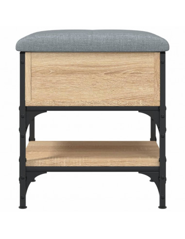 Panca Porta Scarpe Rovere Sonoma 42x42x45 cm Legno Multistrato