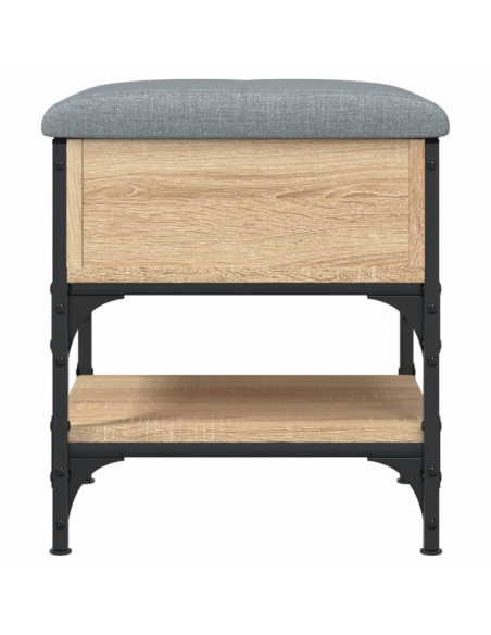 Panca Porta Scarpe Rovere Sonoma 42x42x45 cm Legno Multistrato