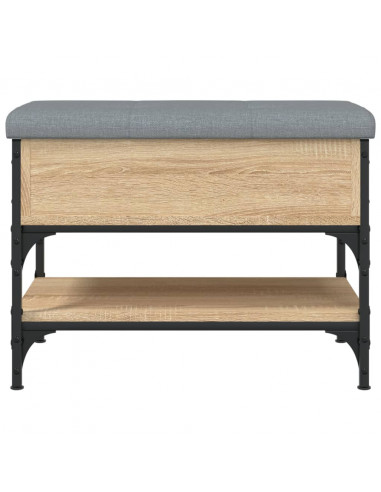 Panca Porta Scarpe Rovere Sonoma 62x42x45 cm Legno Multistrato