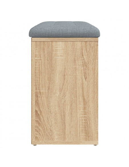 Panca Porta Scarpe Rovere Sonoma 82x32x50 cm Legno Multistrato