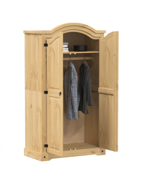 Armadio Corona 102x52x186 cm in Legno Massello di Pino