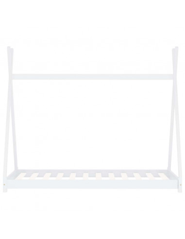 Giroletto per Bambini Bianco in Massello di Pino 90x200 cm