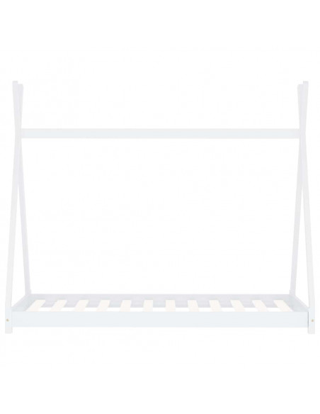 Giroletto per Bambini Bianco in Massello di Pino 90x200 cm