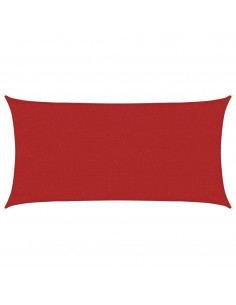 Vela Parasole 160 g/m² Rossa 3x6 m in HDPE 2