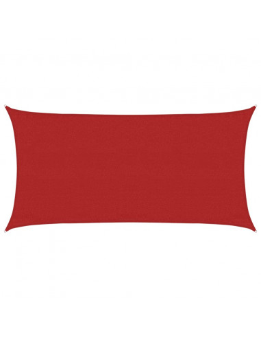 Vela Parasole 160 g/m² Rossa 3x6 m in HDPE