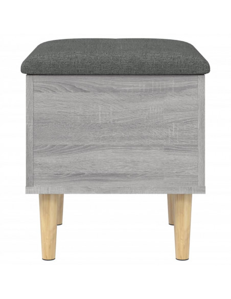 Panca Portaoggetti Grigio Sonoma 42x42x46 cm Legno Multistrato