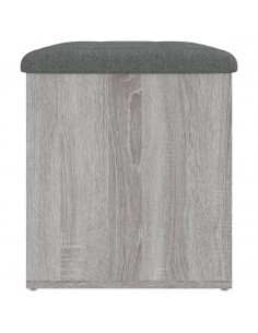 Panca Portaoggetti Grigio Sonoma 62x42x45 cm Legno Multistrato