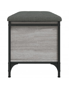 Panca Portaoggetti Grigio Sonoma 82x42x45 cm Legno Multistrato