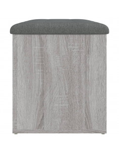 Panca Portaoggetti Grigio Sonoma 82x42x45 cm Legno Multistrato