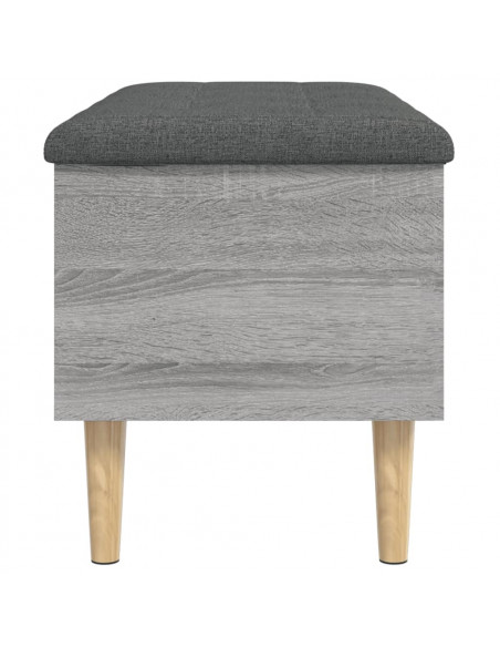 Panca Portaoggetti Grigio Sonoma 82x42x46 cm Legno Multistrato