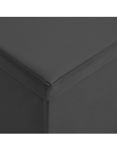 Panca Portaoggetti Pieghevole Grigia in PVC