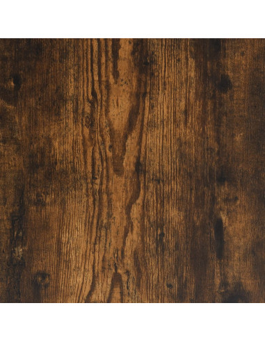 Panca Portaoggetti Rovere Fumo 100x42,5x47 cm Legno Multistrato