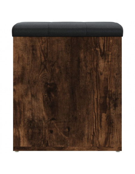 Panca Portaoggetti Rovere Fumo 42x42x45 cm Legno Multistrato