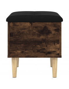 Panca Portaoggetti Rovere Fumo 42x42x46 cm Legno Multistrato