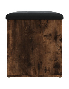 Panca Portaoggetti Rovere Fumo 62x42x45 cm Legno Multistrato