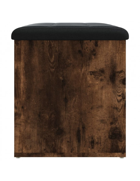 Panca Portaoggetti Rovere Fumo 62x42x45 cm Legno Multistrato