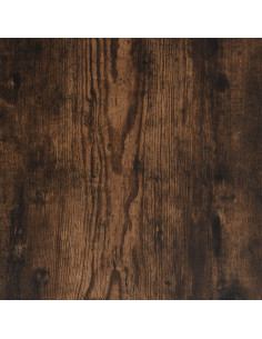 Panca Portaoggetti Rovere Fumo 80x42,5x50 cm Legno Multistrato