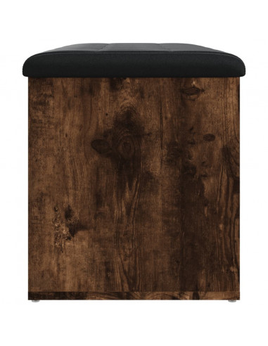 Panca Portaoggetti Rovere Fumo 82x42x45 cm Legno Multistrato