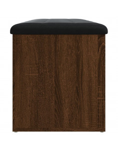 Panca Portaoggetti Rovere Marrone 102x42x45cm Legno Multistrato