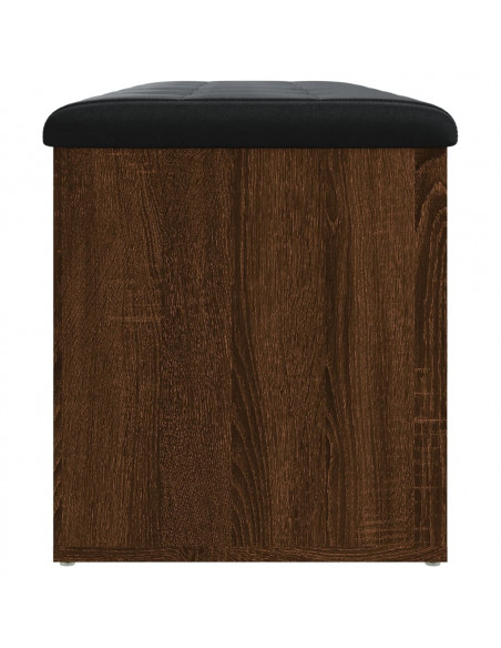 Panca Portaoggetti Rovere Marrone 102x42x45cm Legno Multistrato