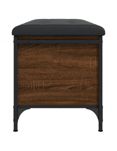 Panca Portaoggetti Rovere Marrone 102x42x45cm Legno Multistrato