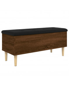 Panca Portaoggetti Rovere Marrone 102x42x46cm Legno Multistrato