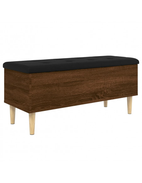 Panca Portaoggetti Rovere Marrone 102x42x46cm Legno Multistrato