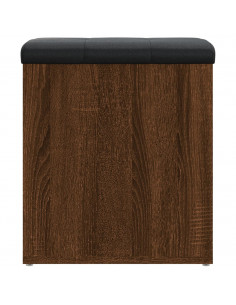 Panca Portaoggetti Rovere Marrone 42x42x45 cm Legno Multistrato