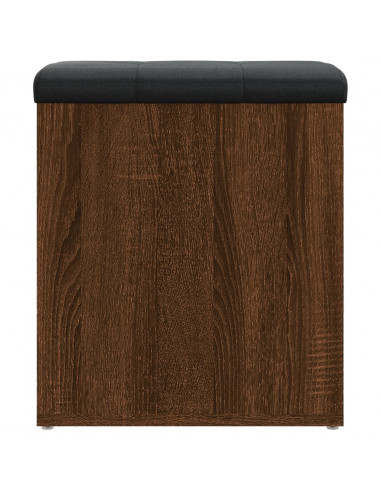 Panca Portaoggetti Rovere Marrone 42x42x45 cm Legno Multistrato