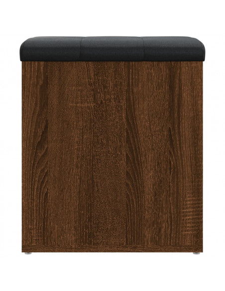 Panca Portaoggetti Rovere Marrone 42x42x45 cm Legno Multistrato