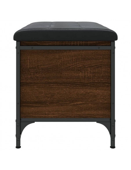 Panca Portaoggetti Rovere Marrone 62x42x45 cm Legno Multistrato