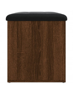 Panca Portaoggetti Rovere Marrone 62x42x45 cm Legno Multistrato