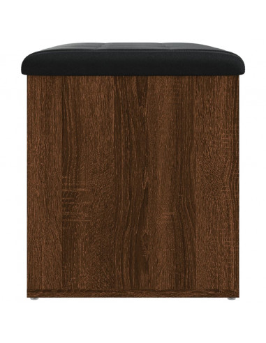 Panca Portaoggetti Rovere Marrone 62x42x45 cm Legno Multistrato