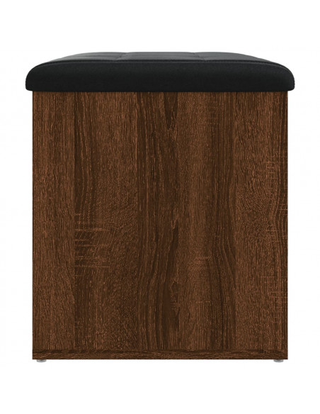 Panca Portaoggetti Rovere Marrone 62x42x45 cm Legno Multistrato