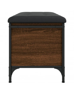 Panca Portaoggetti Rovere Marrone 82x42x45 cm Legno Multistrato
