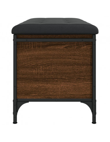 Panca Portaoggetti Rovere Marrone 82x42x45 cm Legno Multistrato