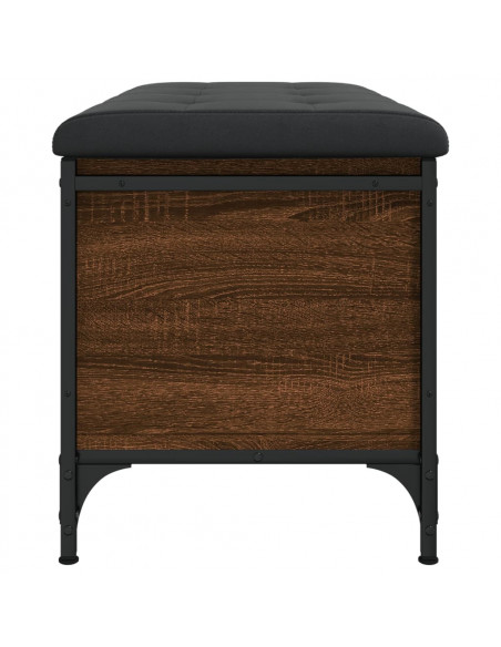 Panca Portaoggetti Rovere Marrone 82x42x45 cm Legno Multistrato