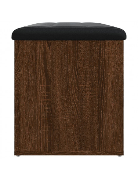 Panca Portaoggetti Rovere Marrone 82x42x45 cm Legno Multistrato