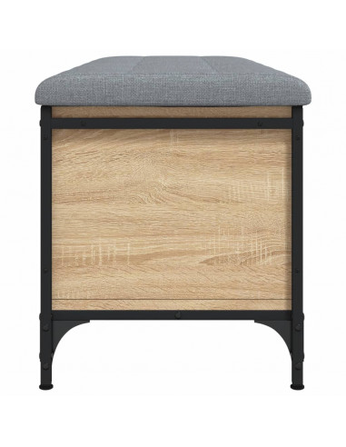 Panca Portaoggetti Rovere Sonoma 102x42x45 cm Legno Multistrato